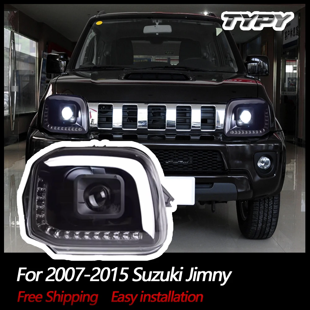 TYPY Car Headlights For Suzuki Jimny 2007-2015 LED Car Lamps Daytime Running Lights Dynamic Turn Signals Car Accessories