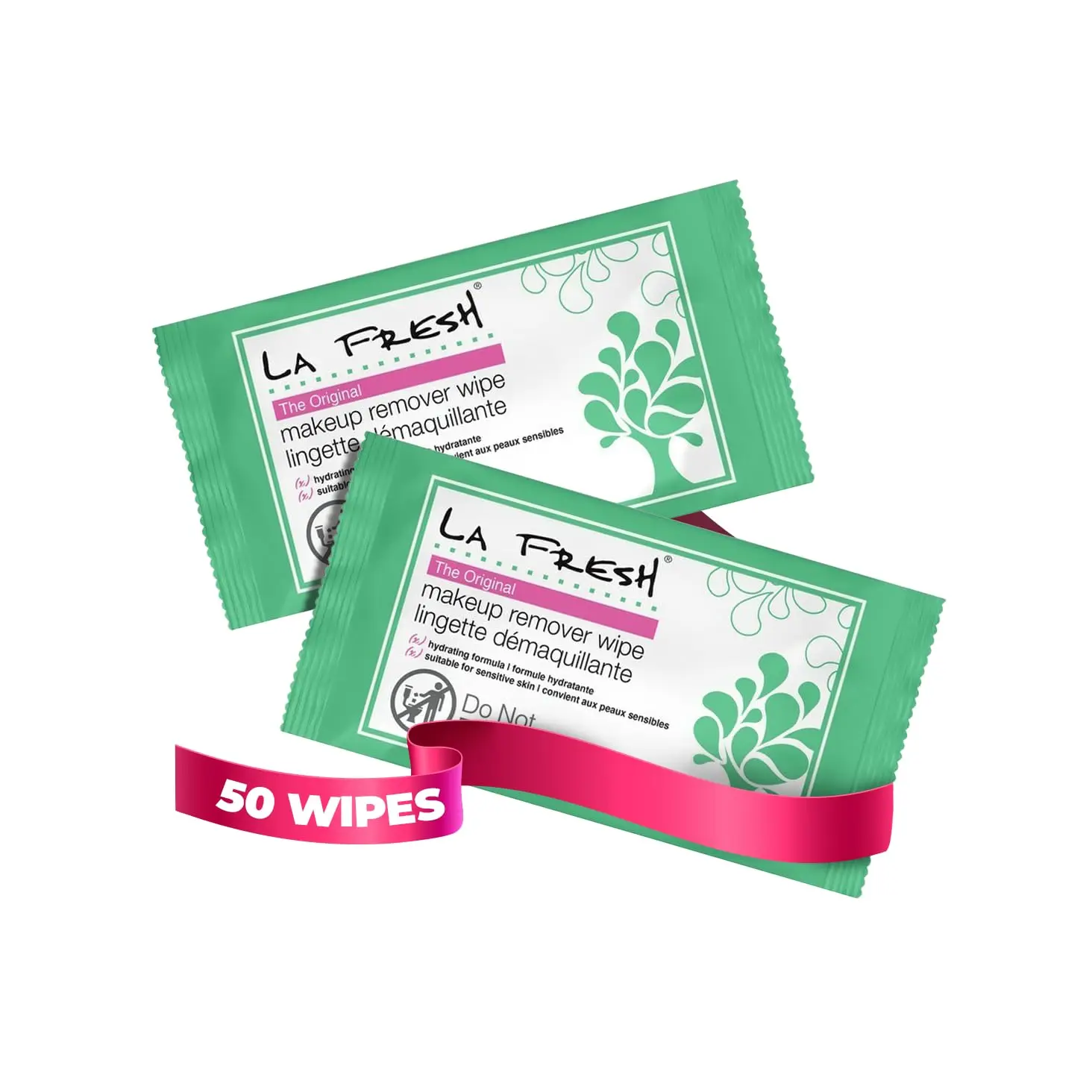 

Vitamin E Makeup Remover Wipes for Face, Eyes, Lips - Travel Essentials Case of 50ct
