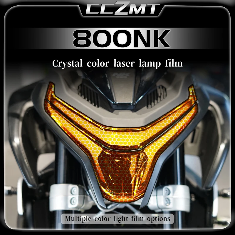 

For CFMOTO 800NK 800nk headlight film honeycomb laser film smoked black tail light sticker modification accessories