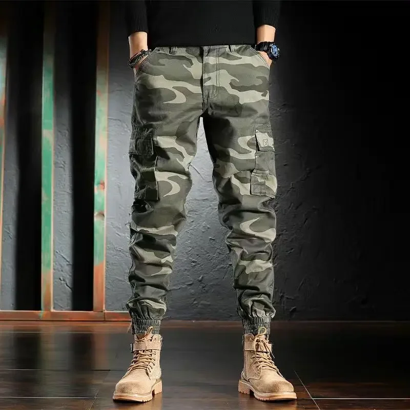 

Baggy Korean Style Cargo Pants for Men Casual New In Emo Long Street Techwear Trousers Man Luxury Regular Fit Fashion Cotton