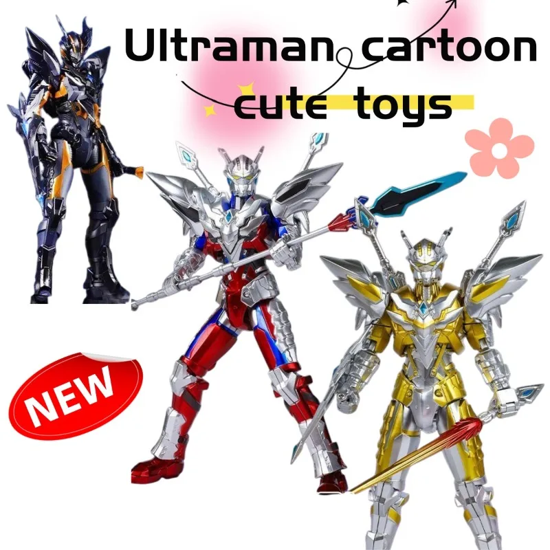 Figurine articulée multi-positions de dessin animé Golden Zero Ultraman, figurine d'action transformable ultime Mecha Zero Ultraman