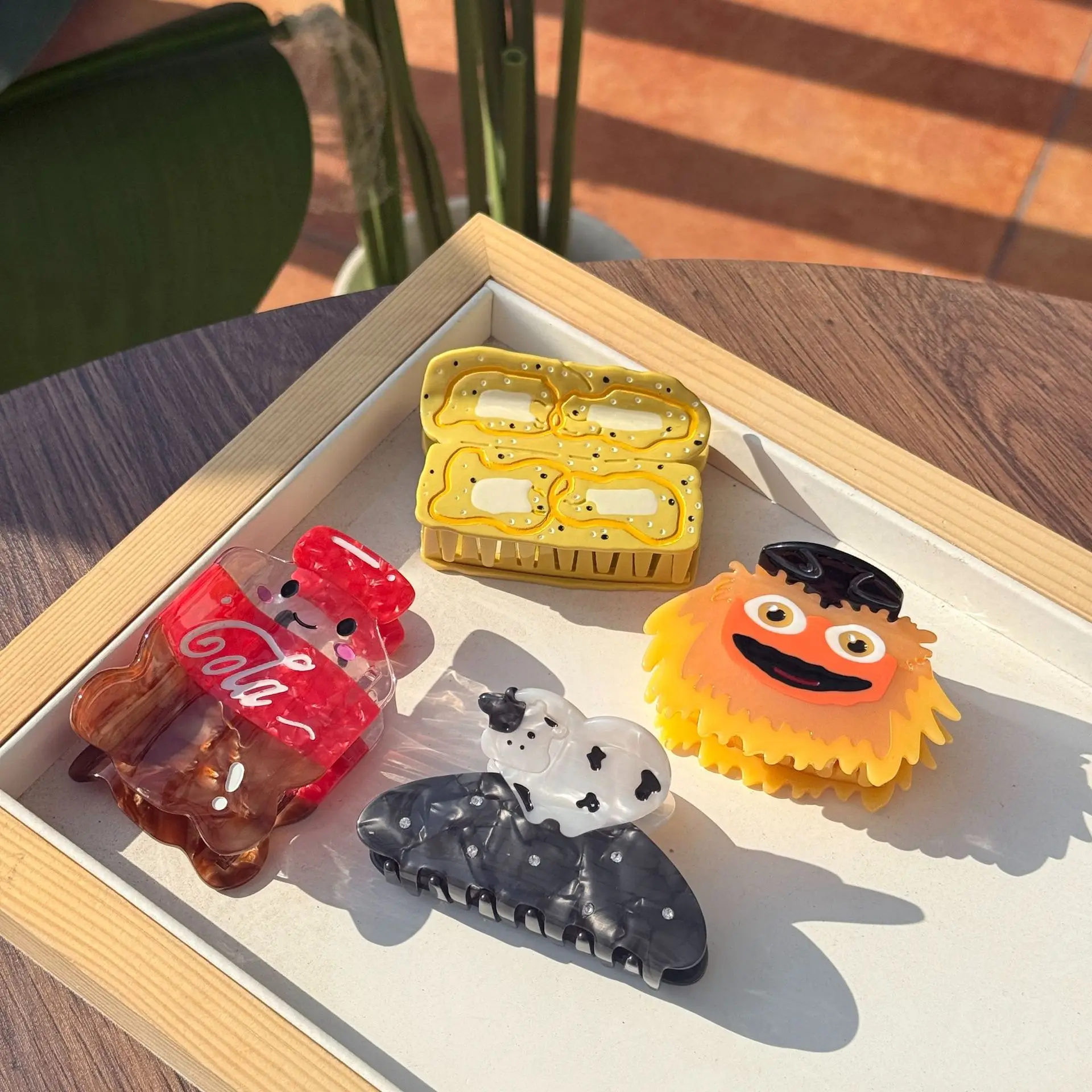 

New style acetic acid cola monster hair clip, butter dopamine, cute animal, sweet hair clip, cartoon hair grip hair accessory