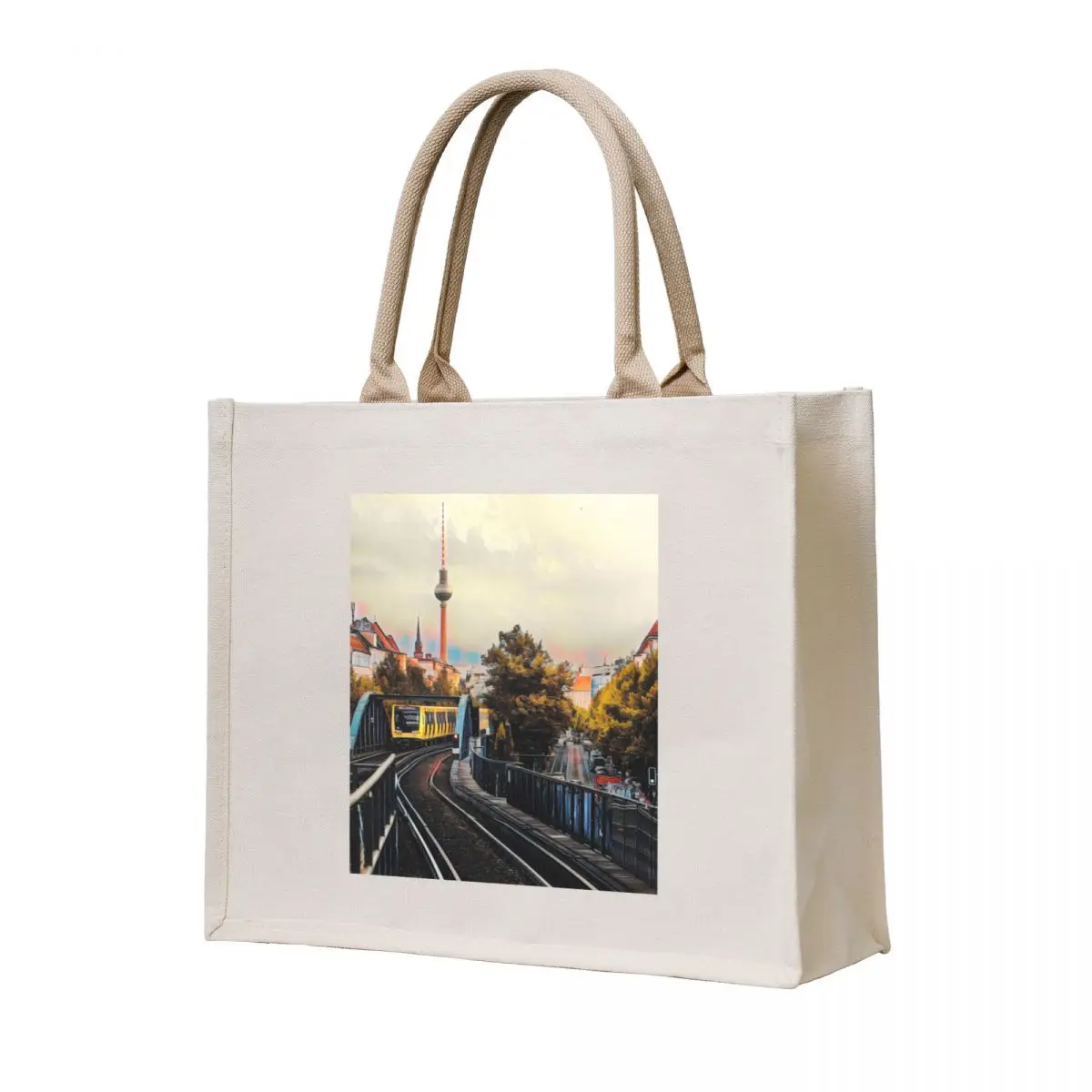 Berlin Cityscape Tote Bag Shopper Customizable tote bag Beach bag tote bags cloth bags