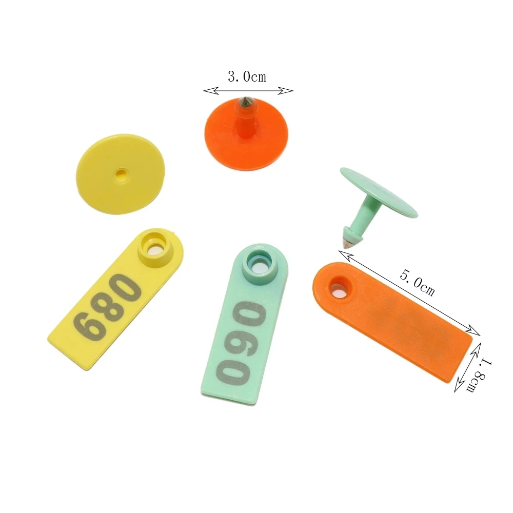 200ชุดหูแกะ Marker Applicator กับหมายเลข001-200สำหรับแพะ Ldentification ชุดหู Tagger หูปศุสัตว์หูสัตว์หู