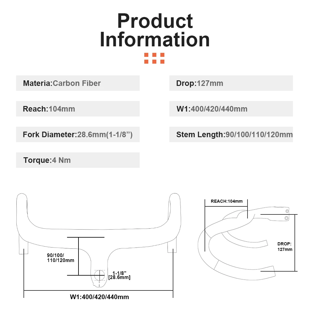 RXL SL Carbon Road Handlebar Integrated Handlebar  Fully intermal wiring  No standard  Bicycle accessories 28.6mm Comfortable