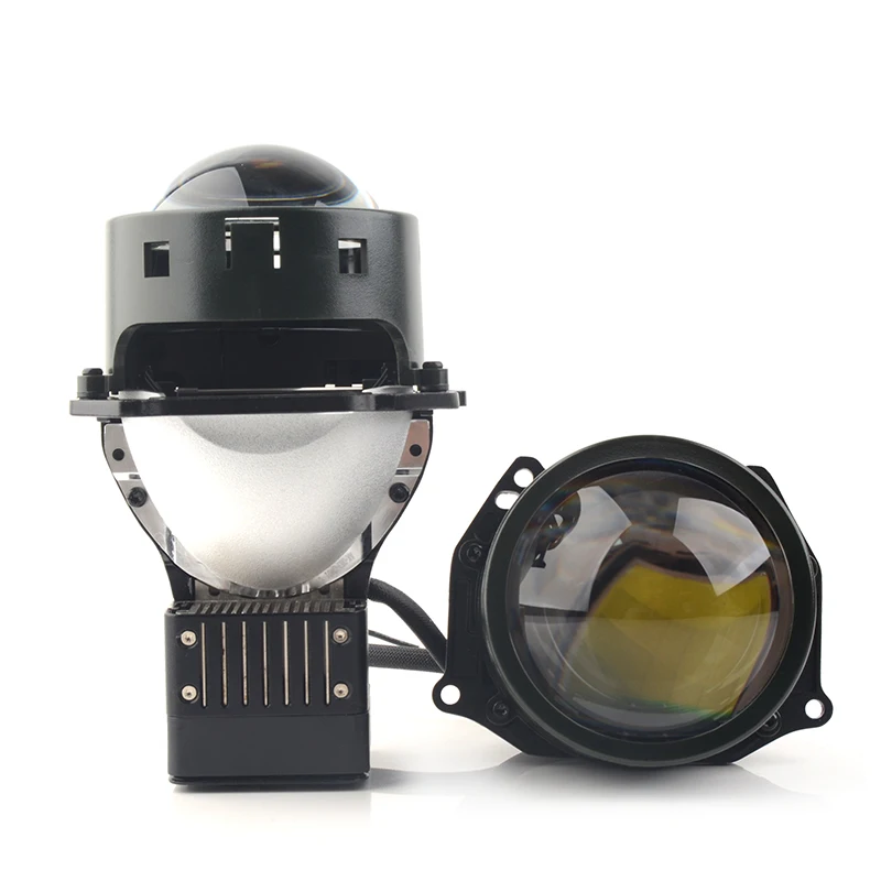 Car Accessories 3 Inch Bi LED Projector Len 75W Light Automobile Bulbs