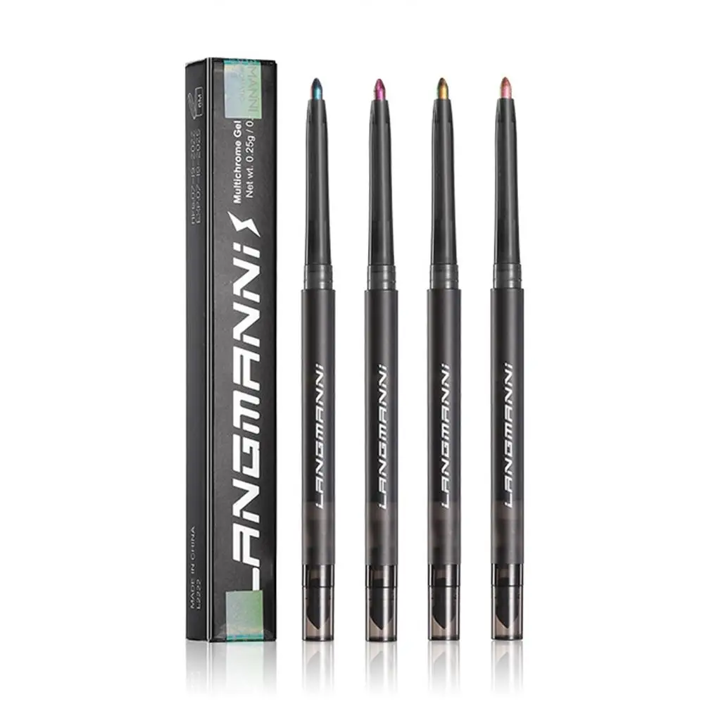 Bühnen pigment Augen Make-up Werkzeuge Glitzer Eyeliner Metallic Aurora Lidschatten Eyeliner Stick Eyeliner Gel Stift Eyeliner Bleistift