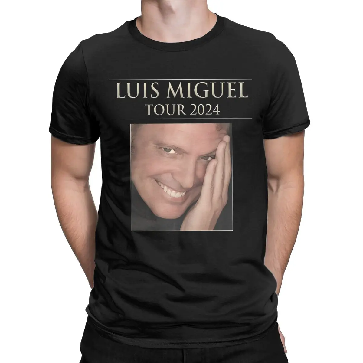 Luis Miguel 2024 Music Tour T Shirts Accessories for Men Women Cotton Fun T-shirt Short Sleeve Clothes All Seasons