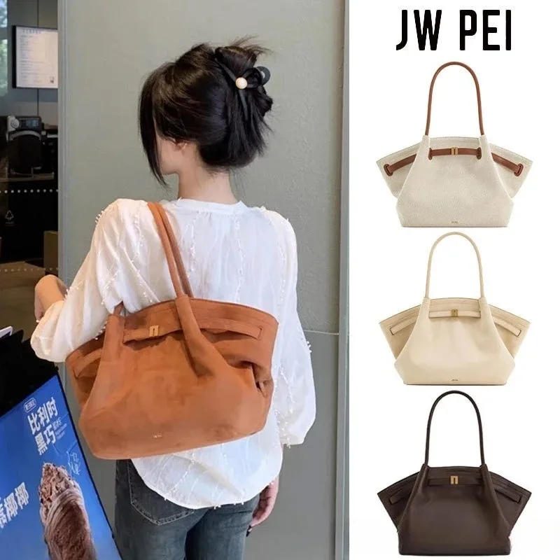 2026-jw-pei-餃子バッグ、新しいスタイル、本革、ニッチブランド、レディースショルダーバッグ、ハンドバッグ、クロスボディバッグ