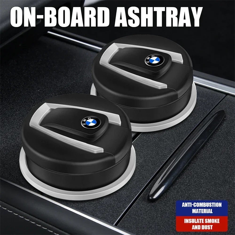 Car Ashtray Storage Cup Smokeless with LED Light Car Styling For BMW E36 E46 E90 E60 E39 F30 F10 F20 X5 E70 E53 G30 E91 E92 E93 