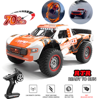 Q130 1:14 70KM/H 4WD RC Car With LED Headlight Remote Control Cars High Speed Drift Monster Truck for Kids vs Wltoys 144001 Toys