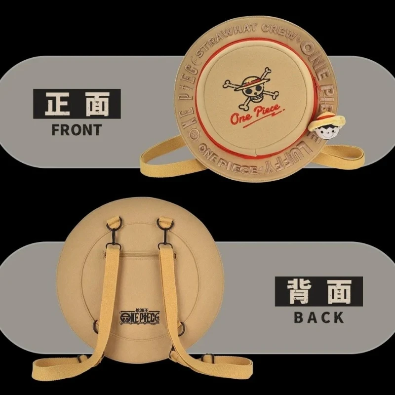 One Piece Monkey D. Luffy Sanji zweidimensionaler Strohhut-Rucksack für männliche und weibliche Studenten, modischer Persönlichkeitsrucksack. – Detail 4