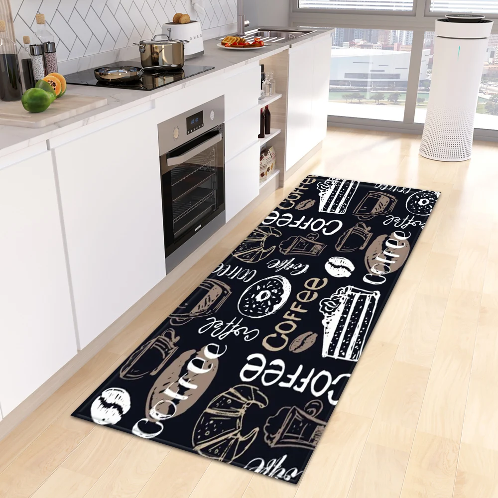 

Kitchen Mat Home Bathroom Anti-Slip Entrance Doormat Living Room Floor Balcony Hallway Decor Foot Carpet Bedroom Door Rug Custom