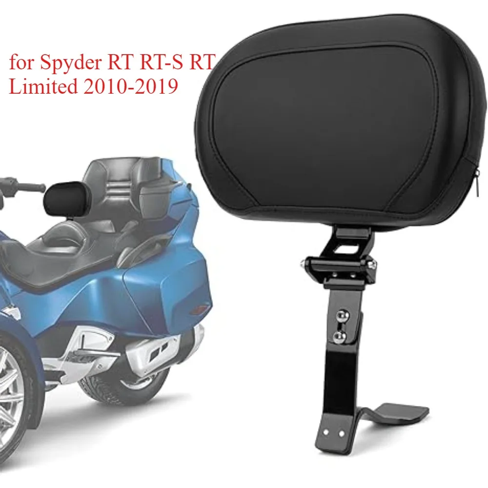 Kit de coussin de dossier de conducteur réglable Spyder pour moto avec pochette de rangement pour Can Am Spyder RT RT-S RT Limited 2010-2019