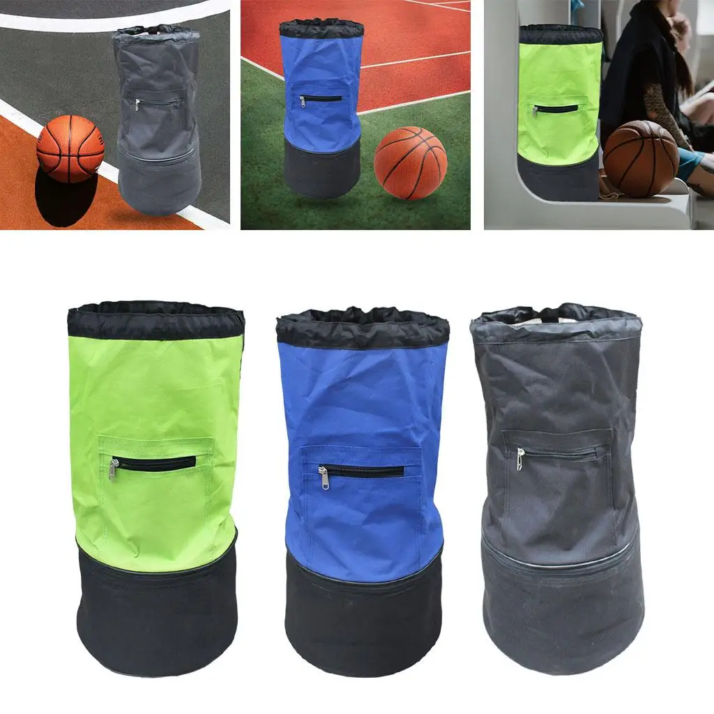 

Mesh Storage Bag with Pocket with Drawstring Waterproof Ball Carrying Large Heavy-Duty for Basketball Storage Swimming Gears