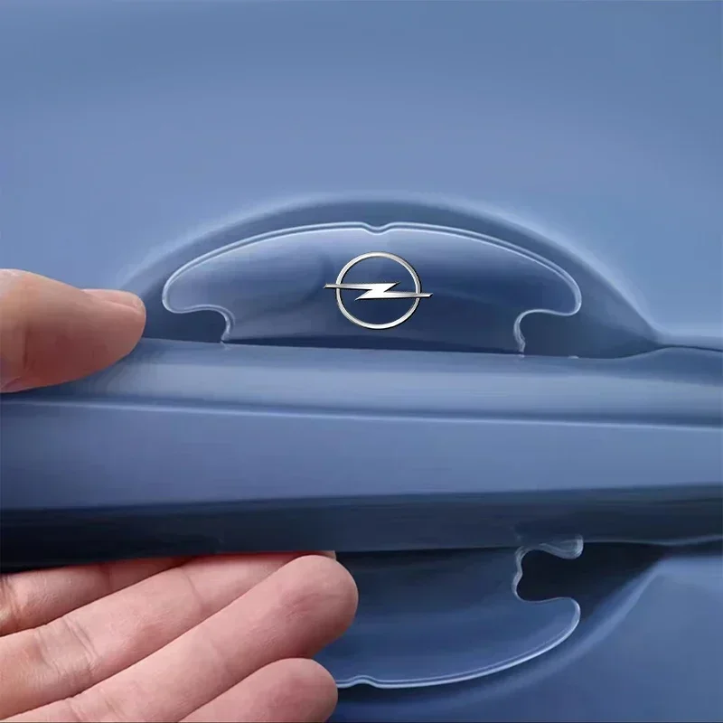 4 шт., прозрачная защитная наклейка на бампер для двери автомобиля, наклейка на бампер для Opel Insignia Astra Antara Meriva Zafira H G Corsa