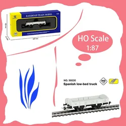HO Scale 1:87 Spanish Low-bed Truck Railroad Train Model Static Collection Decorated Holiday Gifts Toys