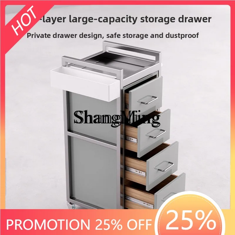 FG New Hair Salon Tool Cabinet Hairstylist Drawer Style Shop Product Floor Cabinet Hair Salon Special Storage Cabinet