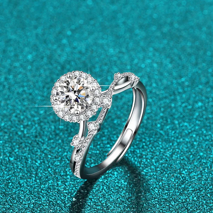 

1ct 925 Sterling Silve Gorgeous Shiny Zircon Stone Ring For Women Engagement Wedding Luxury High Quality Fine Jewelry