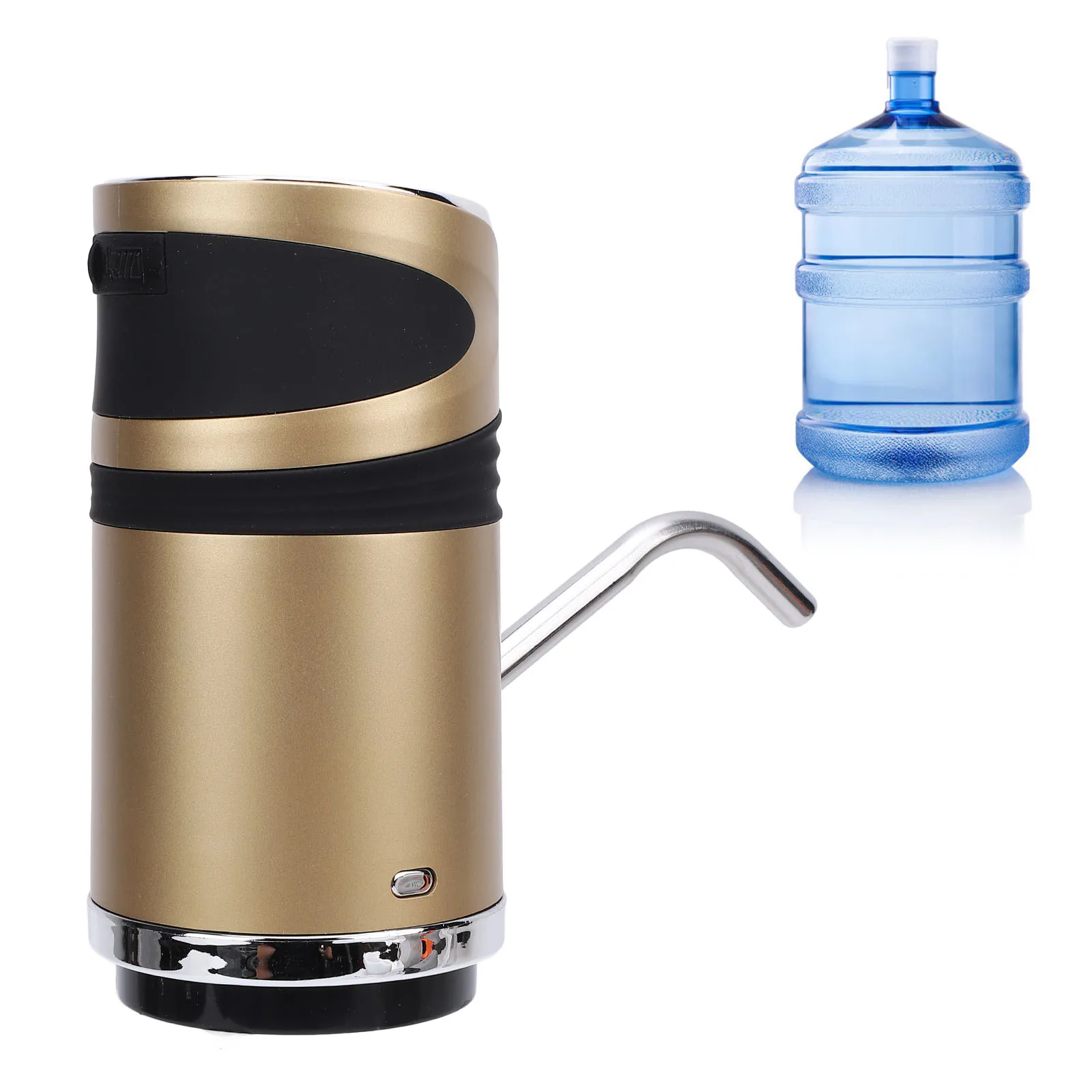 Water Bottle Pump Automatic 1200mAh Battery USB Charging with Child Lock Electric Drinking Water Dispenser for Home Dorm Office