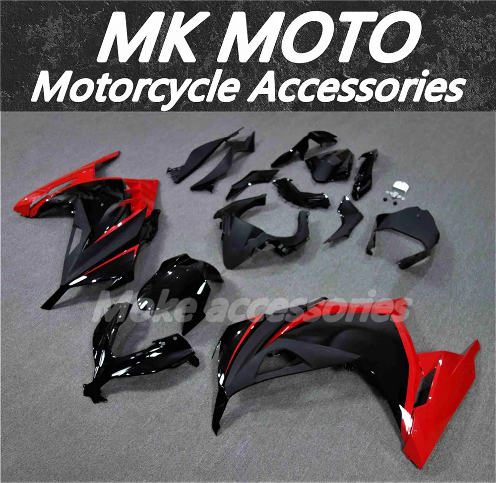 

Комплект обтекателей для мотоцикла, подходит для Ninja300 Ex300 2013 2014 2015 2016 2017 2018, комплект кузовных деталей, высокое качество, красный, черный, новый