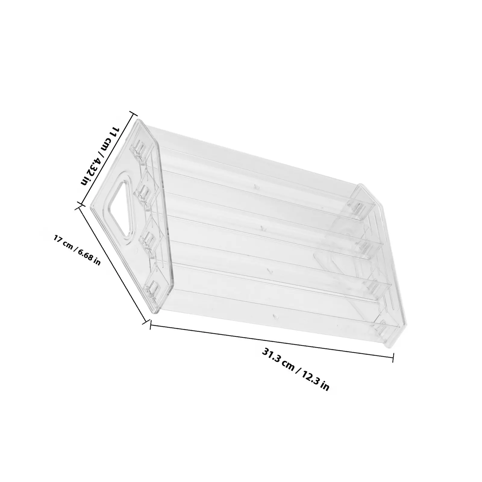 Acrylic Greeting Card Display Rack Clear Organizer Tiered Stand for Postcards Nail Polish Perfume Countertop Storage
