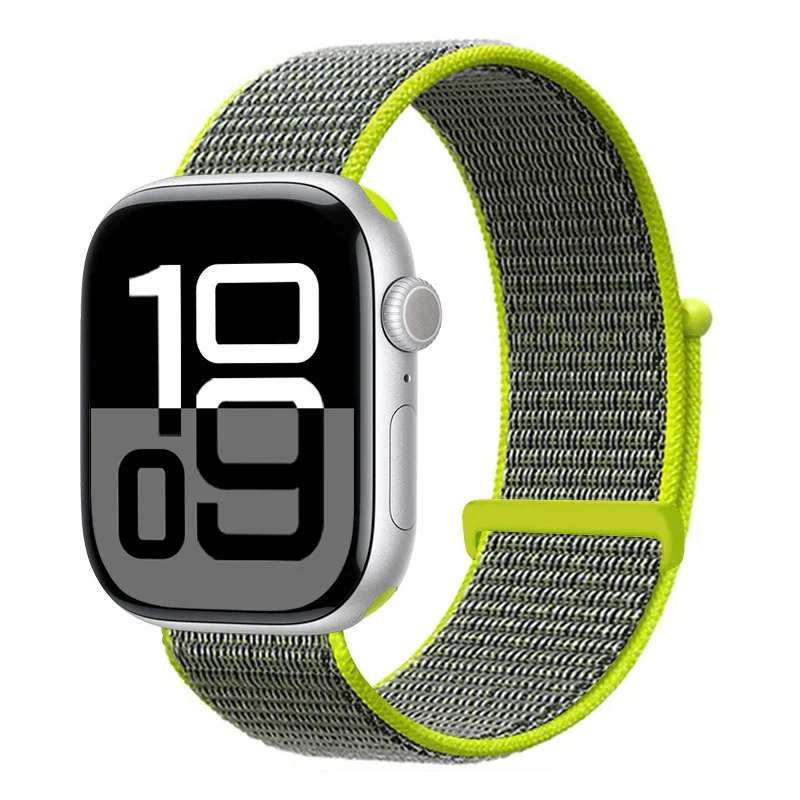 Nylonschlaufe für Apple Watch Band S11 42 mm 46 mm 40 mm 44 mm 45 mm 41 mm Smart-Gürtelarmband für IWatch 49 mm 11/10/9/8/7/6/SE/5/4 Armband