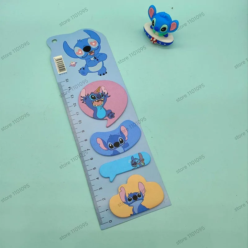 4pcs/lot Disney Stitch Memo Pad Sticky Notes Bookmark Kawaii Stationery Scrapbooking label Post Office School Supplies Kids Gif