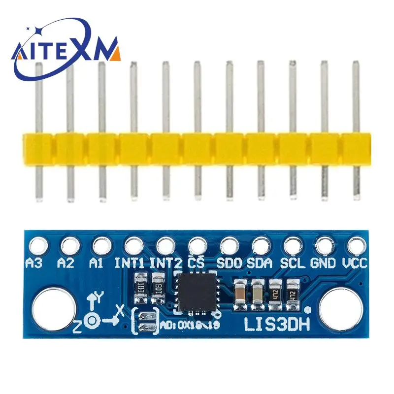 LIS3DH Triaxial Acceleration Temperature Sensor Three Converters Motion Accelerometer Module Development Board Replace ADXL345
