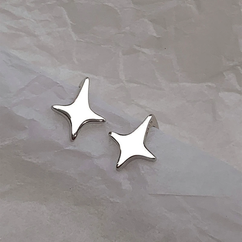 R2LE سهلة الارتداء وفريدة من نوعها على شكل نجمة للأذن، دبوس أذن أنيق على شكل نجمة، مشبك على شكل عظمة، صفعة أذن على شكل نجمة