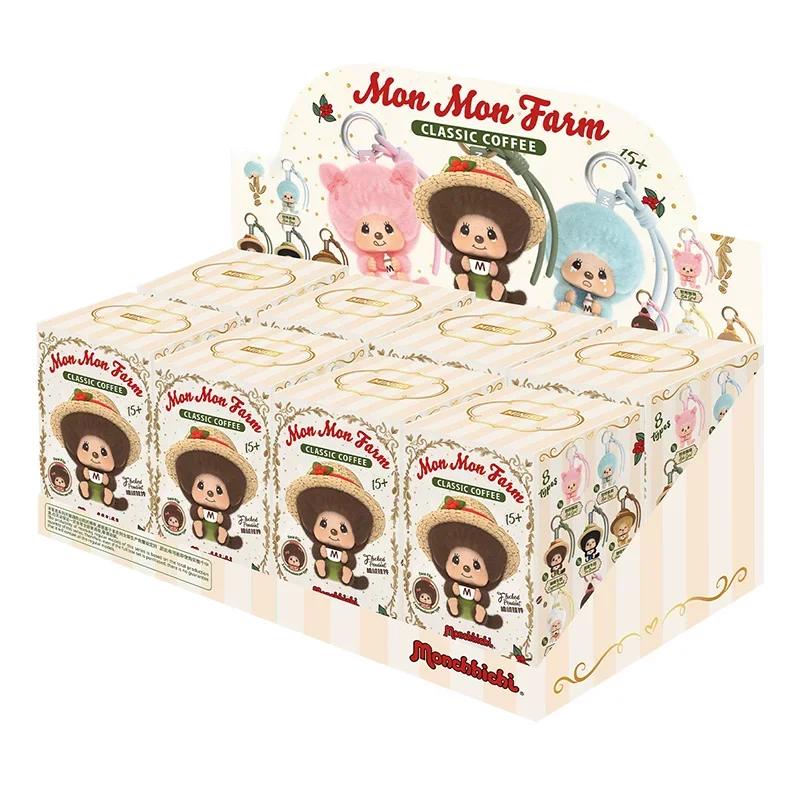 Original Monchhichi Mon Mon Farm Classic Coffee Series Blind Box