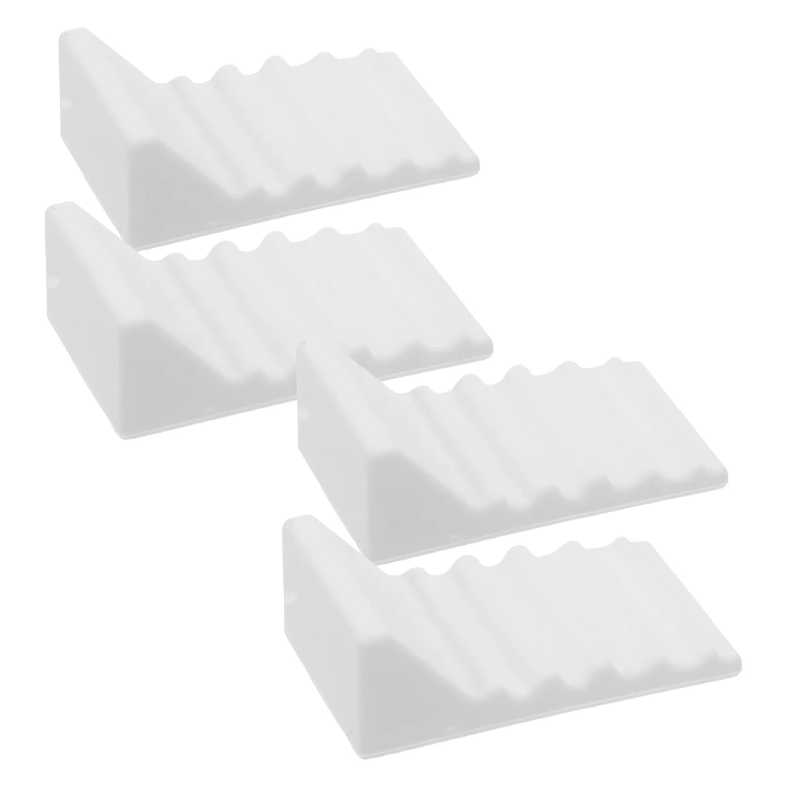 4Pcs Garbage Bin Wall Spacer Silicone Door Stopper Wall Protector Kitchen Trash Can Stopper Anti-Collision Pads Prevents Sliding