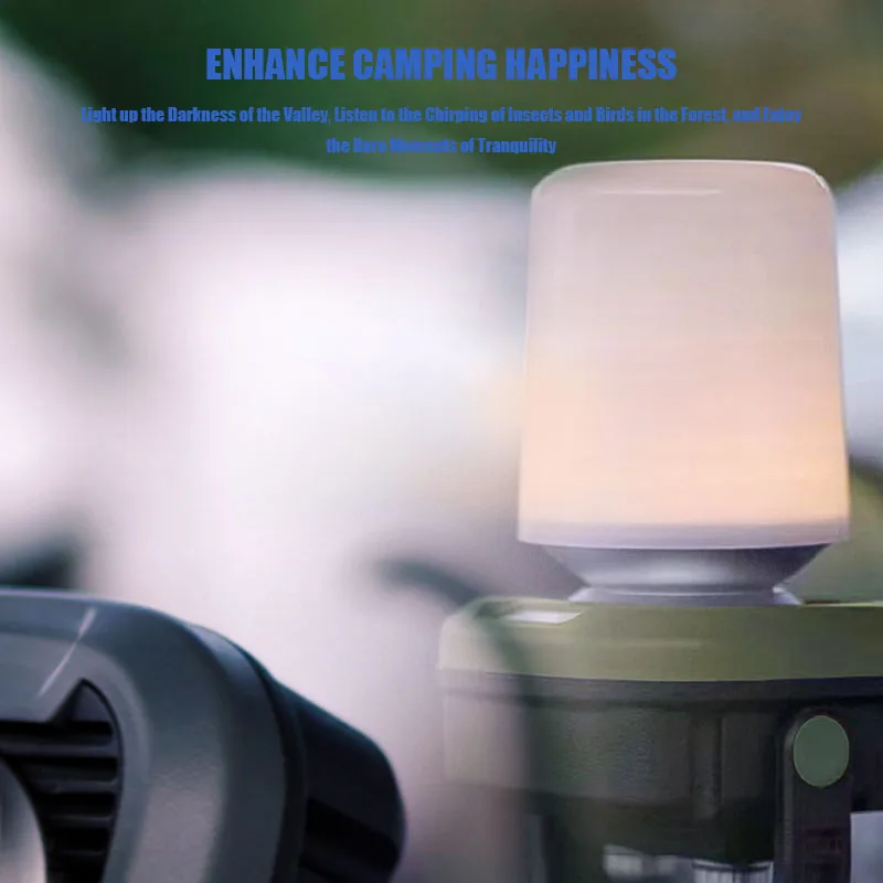 VOLODYMYR Rechargeable Camping Light Tent Camp Light Self-driving Camping Light LED Outdoor Lighting for Car Repair Checking