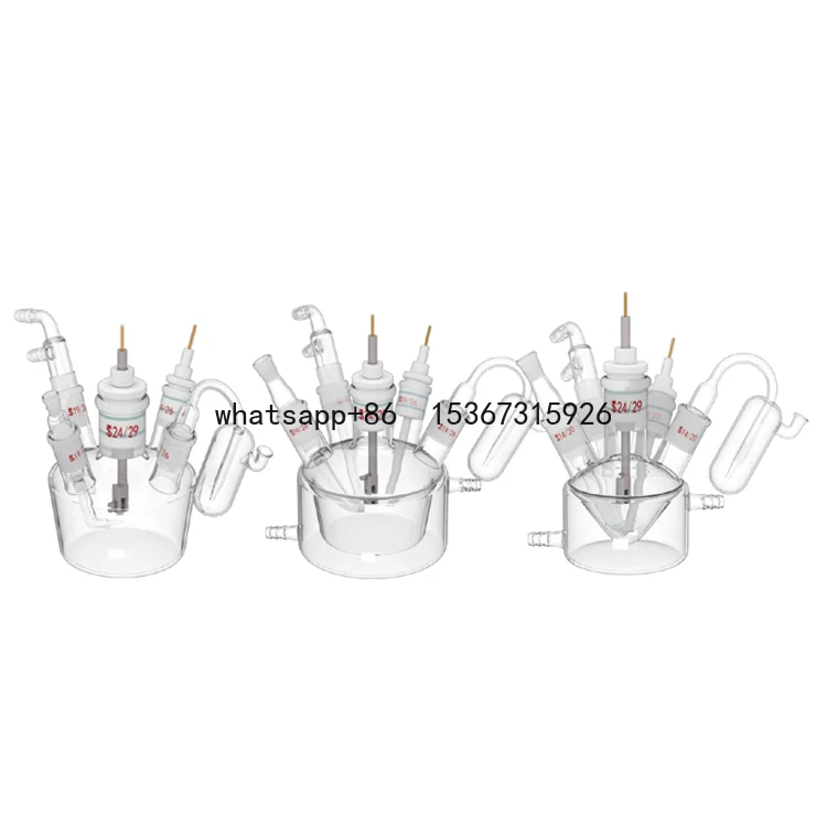 Traditional five-port electrochemical cell with muliti ports