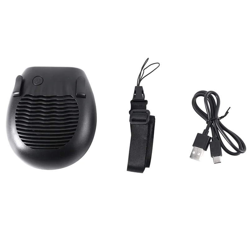 ABFN-Power Bank Персональный ручной кондиционер Электрический вентилятор Мобильный вентилятор 6500 мАч Перезаряжаемый подвесной поясной вентилятор Носимый