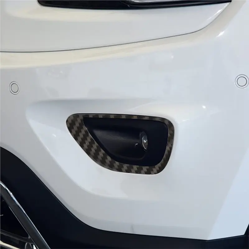 A84E-المصد الأمامي الضباب ضوء الحافة غطاء الكسوة إطار مصباح الضباب لسيارة جيب جراند شيروكي 2014 - 2017