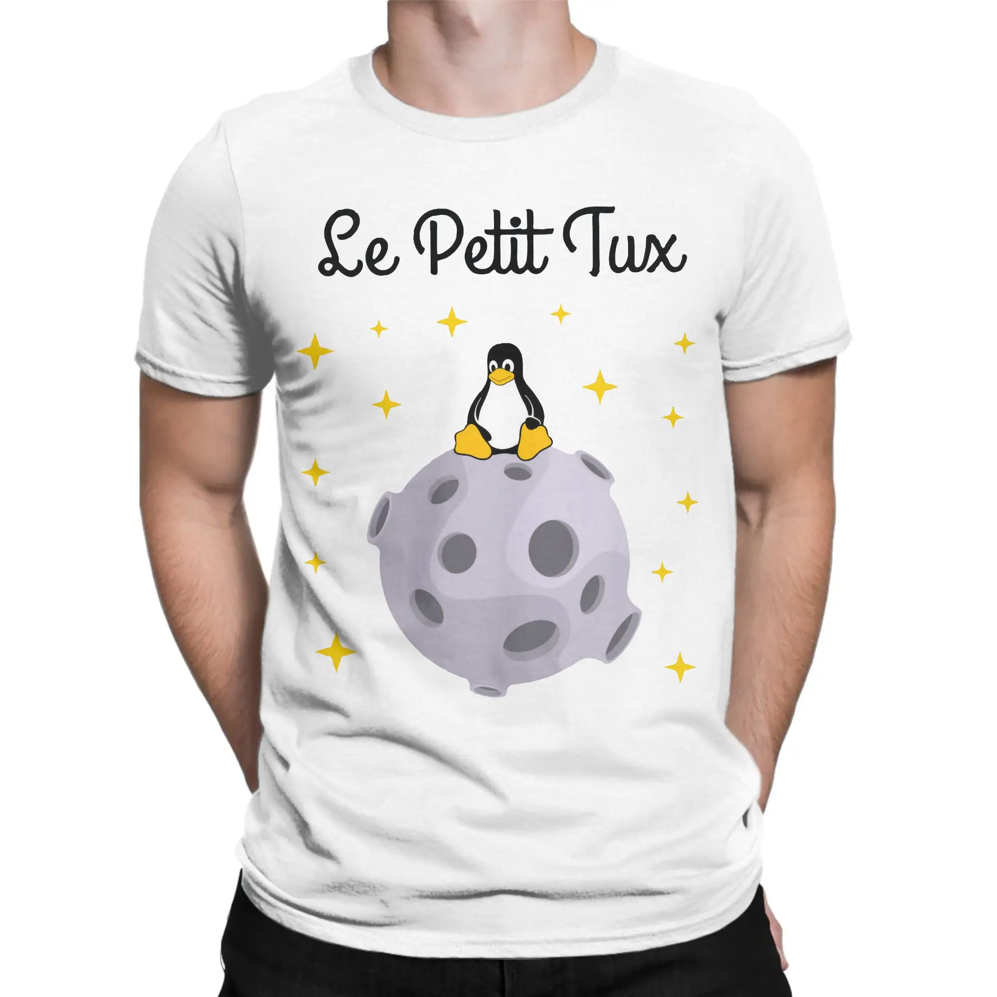 Men Women's Le Petit Tux Linux Mascot T Shirt Programmer Developer Geek Nerd Cotton Tops Round Neck Tees New Arrival T-Shirt