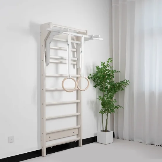 Peiqi خشبية سويدية W سلم كشك بار مجموعة المصنع مباشرة المنزل الصالة الرياضية غمس الرف #2