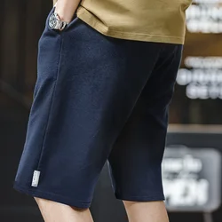 Maden-Short Vintage en Coton Gris pour Homme, Pantalon Court Décontracté, Taille artificiel astique, Survêtement de dehors, Basket-ball, Été