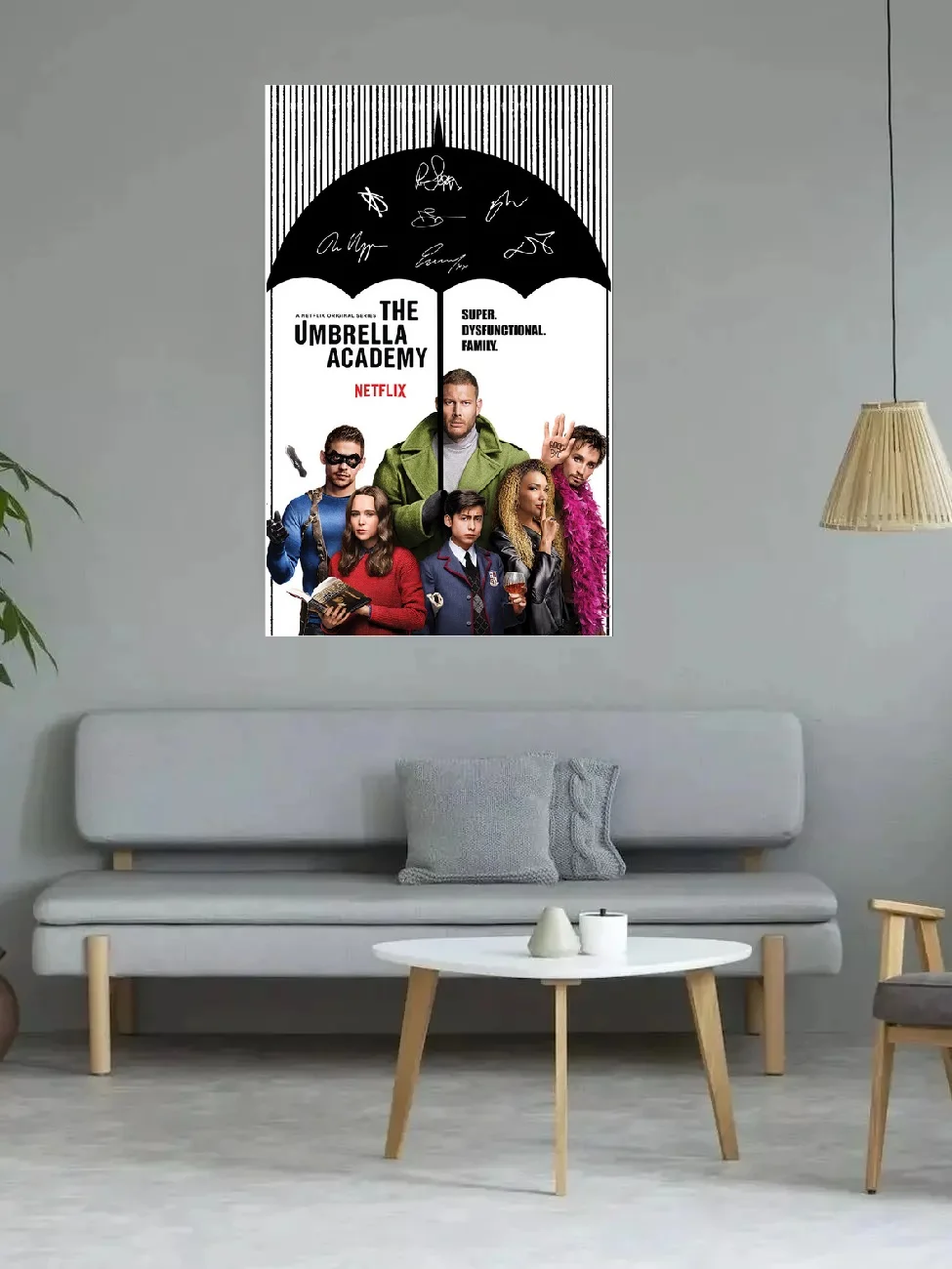The Umbrella Academy Great Autographed Signed, Print Art Canvas Poster, For Living Room Decoration, Home Wall Decor Picture