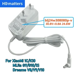 Genuine 30.8v Charger for Mi 1C/K10 MiJia G9/G9 Plus/G10/G10 Plus Dreame V8/V9/V10 Mi Vacuum Cleaner Power Cord Cable