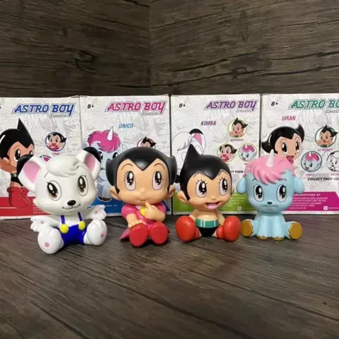 10cm Anime Q Version Astroboy Mighty Atom Leo Figurine Tetsuwan Atom Action Figures Pvc Adhesive Collectible Toy Festival Gift