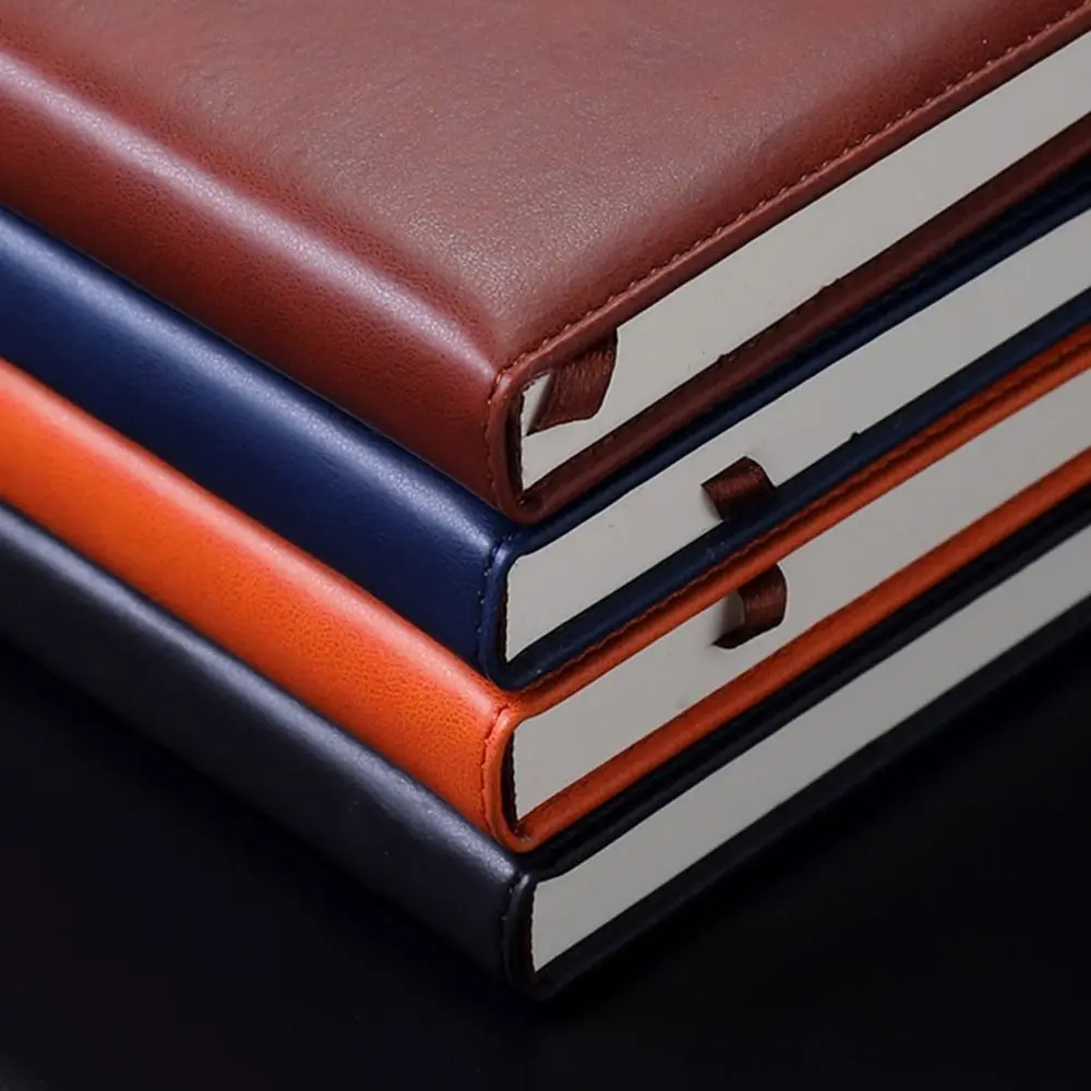Work Planning PU Leather Meeting Noting High Quality Journal Diary Book Business Notepad A5 Notebook School Office Supplies