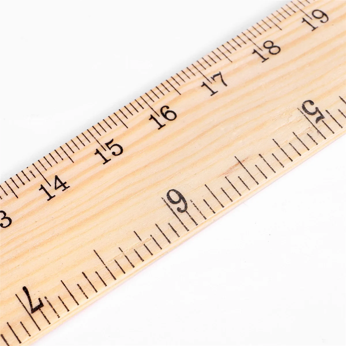 12 x Wood Ruler Student Rulers Wooden School Rulers Office Ruler Measuring Ruler, 2 Scale (12 Inch and 30 cm)