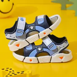 Sandali in gomma per ragazzi estivi per bambini scarpe per bambini scarpe da spiaggia per bambini piatte sport morbidi sandali Casual antiscivolo per bambini