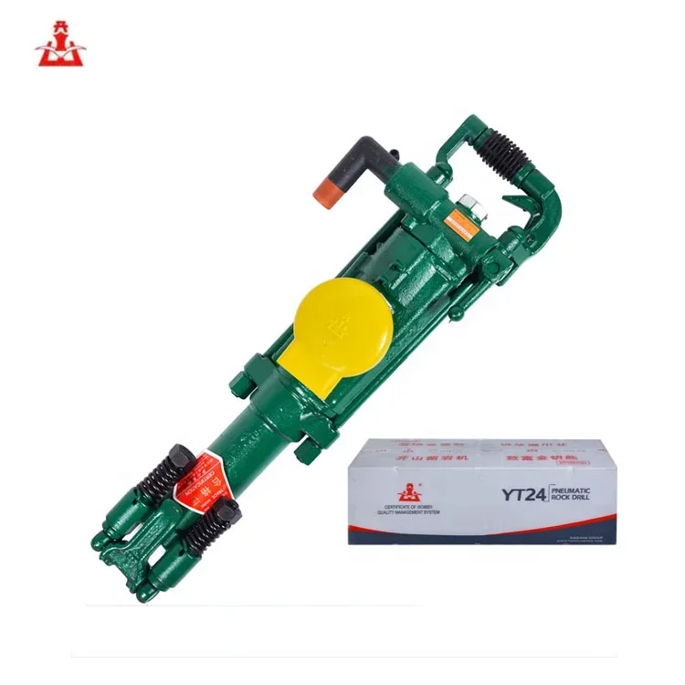 Portable YT28 hand held low noise manual mine air leg jack hammer pneumatic jackleg rock drill