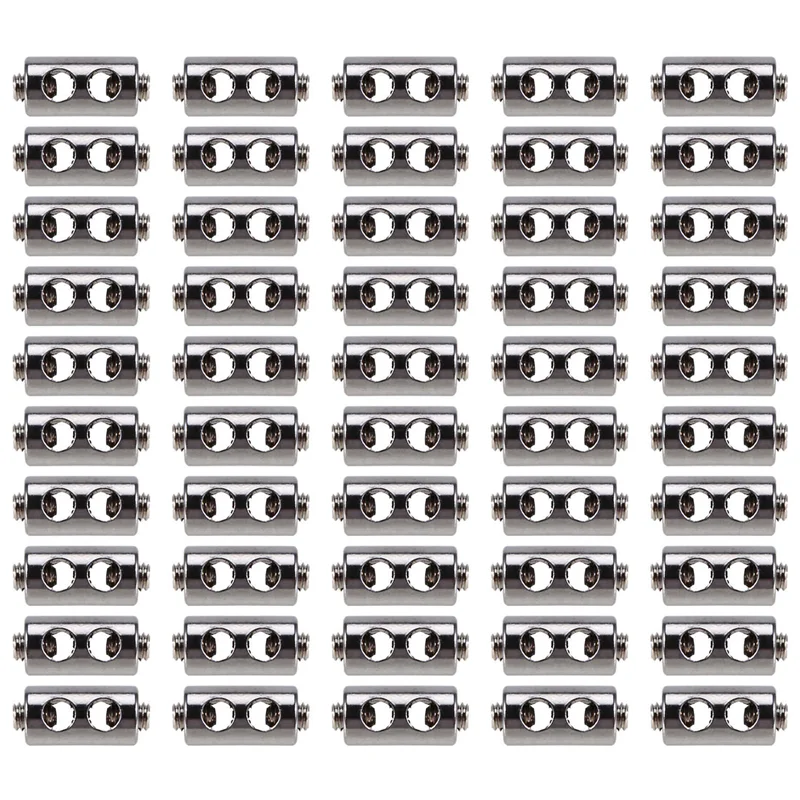 

AA76-50PCS For 2-3Mm Wire Rope Clip Clamp Cable Fastener Adjustable Screw Copper Metal Fixture Sling Fixing Accessories
