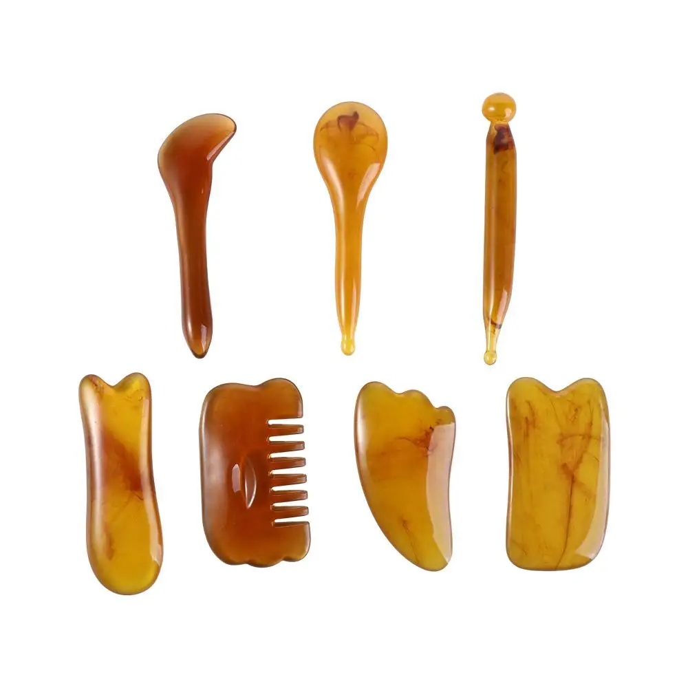 สปาผ่อนคลาย Face Lift Skin Care เครื่องมือแผ่น Trigger Point Scraping Body Scraping นวด Guasha BOARD นวดหน้า Sticks