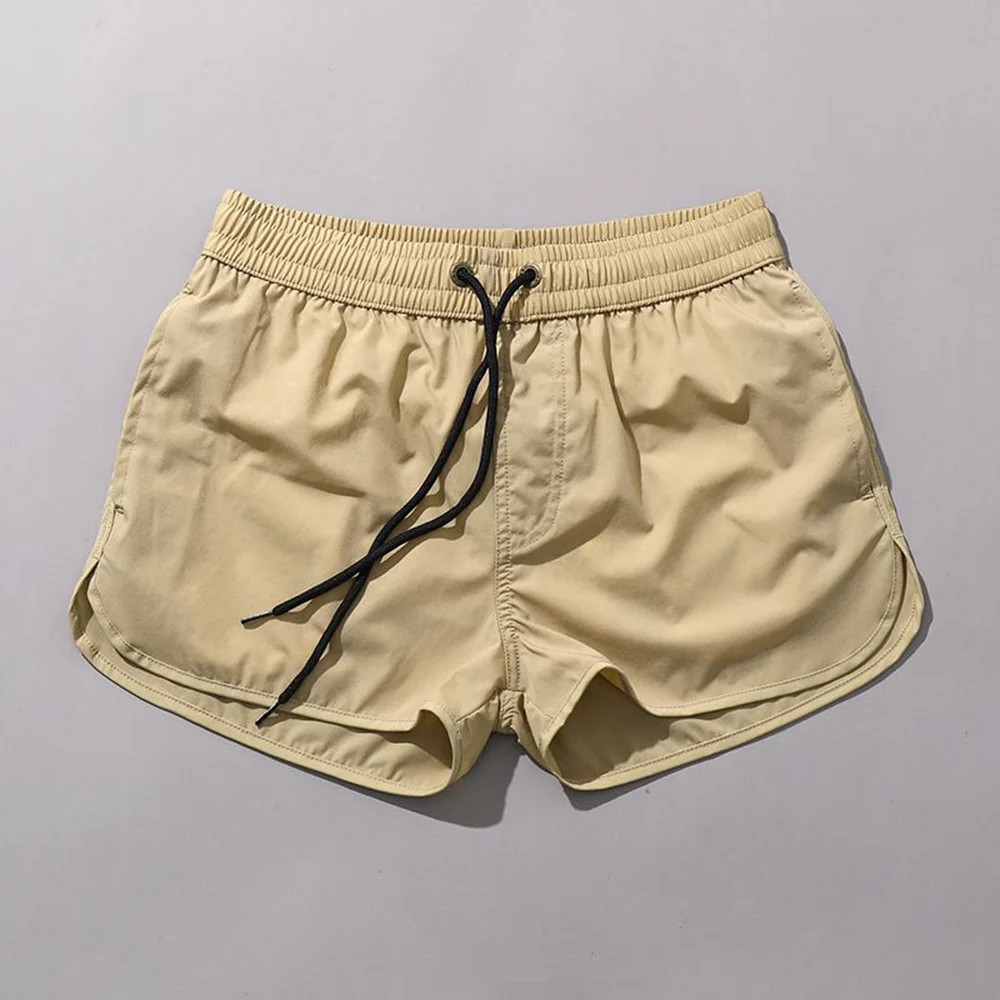 Pantalones cortos deportivos para hombre, Shorts de entrenamiento para gimnasio, exteriores, bañadores de playa de secado rápido, lisos, ligeros, 2024