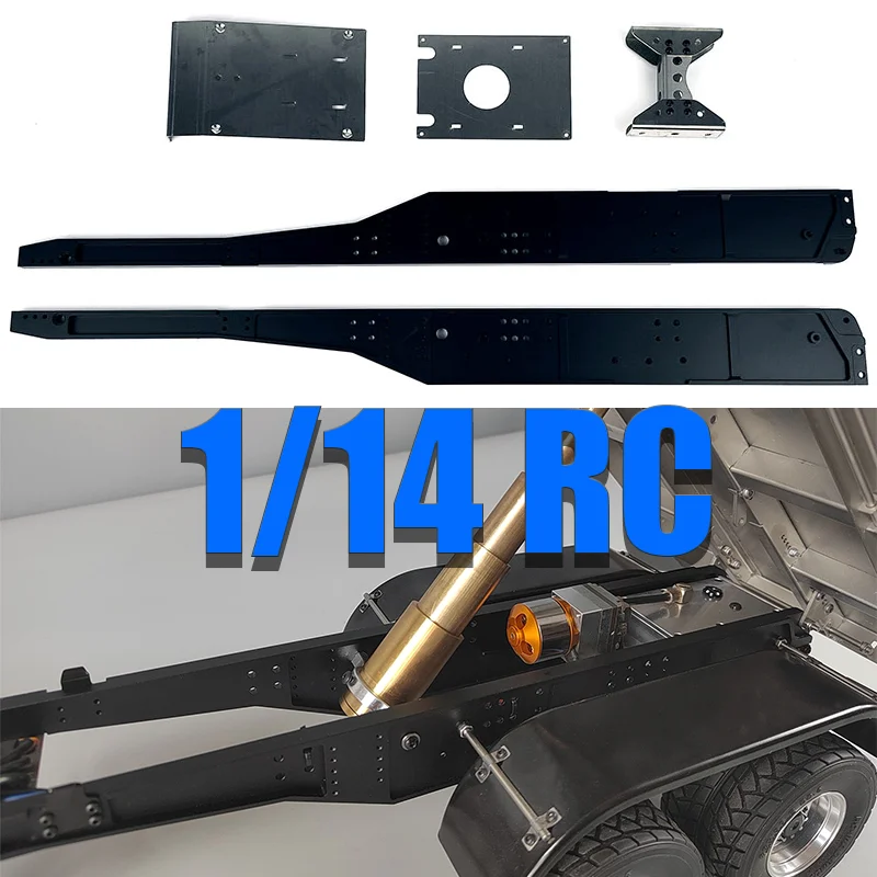 

Металлическая рама-балка для симуляционного прицепа, для радиоуправляемых грузовиков 1/14, запчасти для моделей Tamiya, детали для самостоятельной сборки